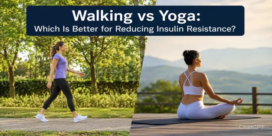 Walking vs Yoga: Which Is Better for Reducing Insulin Resistance?
